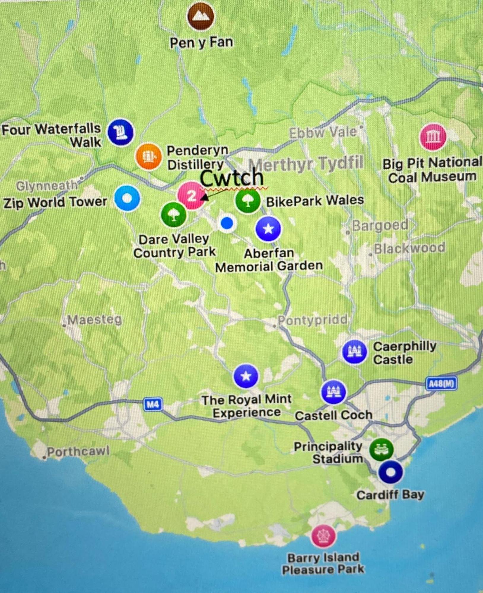 Villa The Cwtch, Log Fire, Sleeps 6, Nr Zip World, Brecon And Bike Park Wales Aberdare Esterno foto